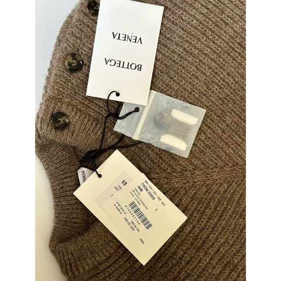 Bottega Veneta Women's Alpaca Chevron Knit Brown Sweater L 719793 IT NWT $1900 - Picture 12 of 12